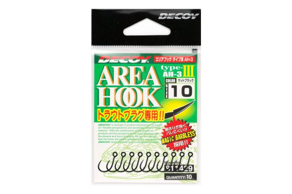 デコイ | Decoy - AH-3 AREA HOOK Type III トラウトプラグ専用シングルフック